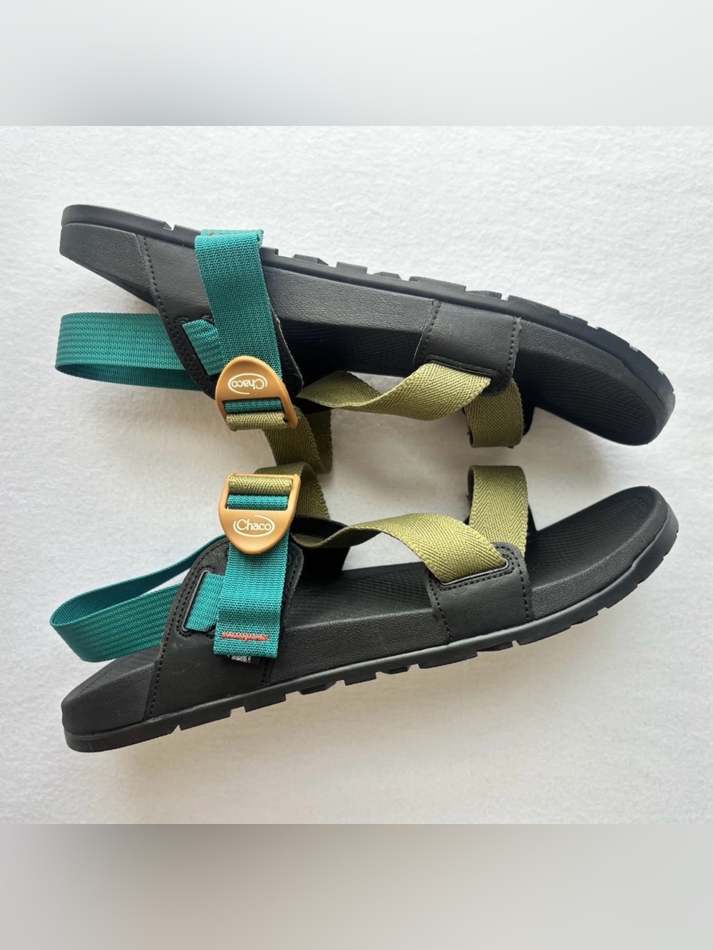 Chaco Lowdown Avocado Teal/Blue Slides Men’s Size 12 Style JCH108655 Outdoors